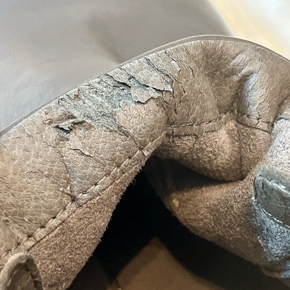 Earth Conway Maple Two tone leather zip detail comfort booties size 10 - Picture 10 of 10